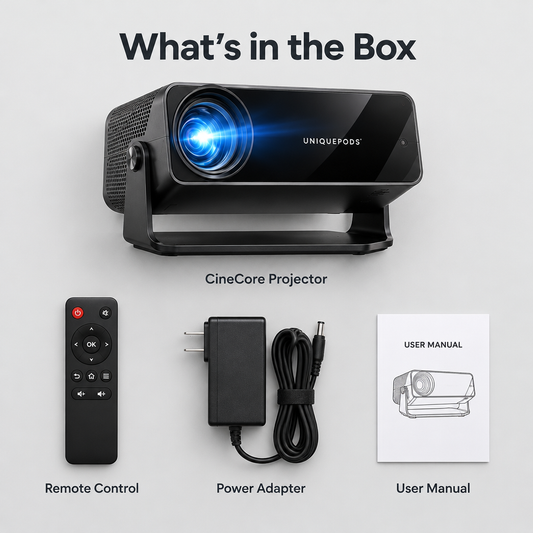 What's in the box – CineCore Projector