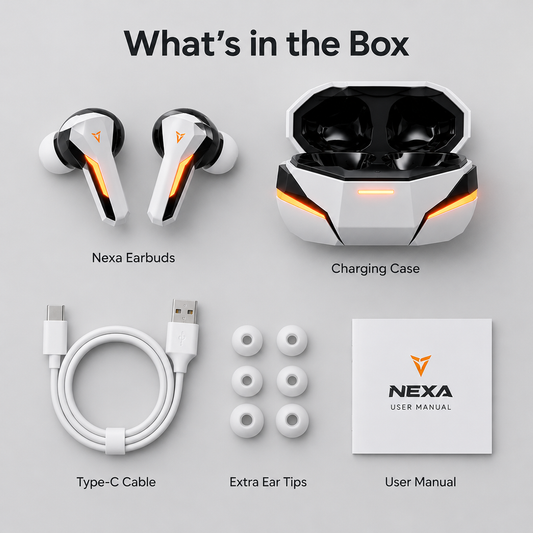 What's in the box – Nexa Earbuds
