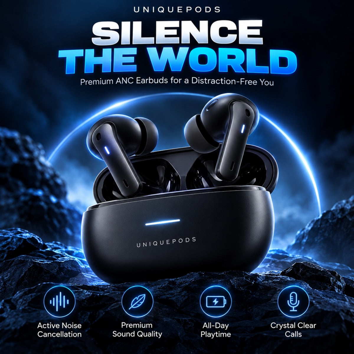 UniquePods Air Pro ANC earbuds – Silence the World