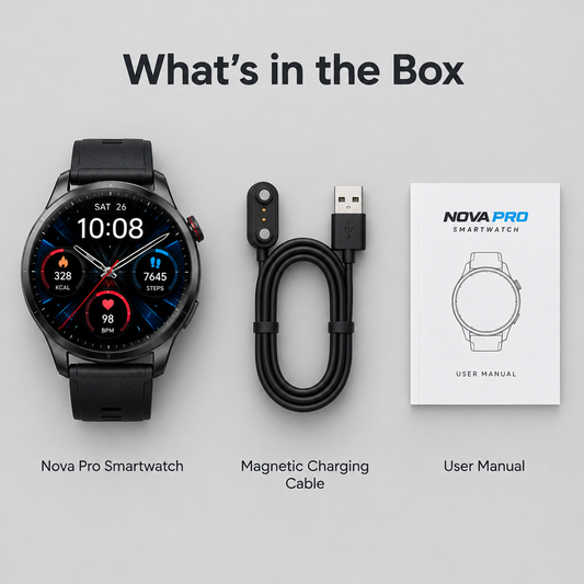 What's in the box – Nova Pro Smartwatch