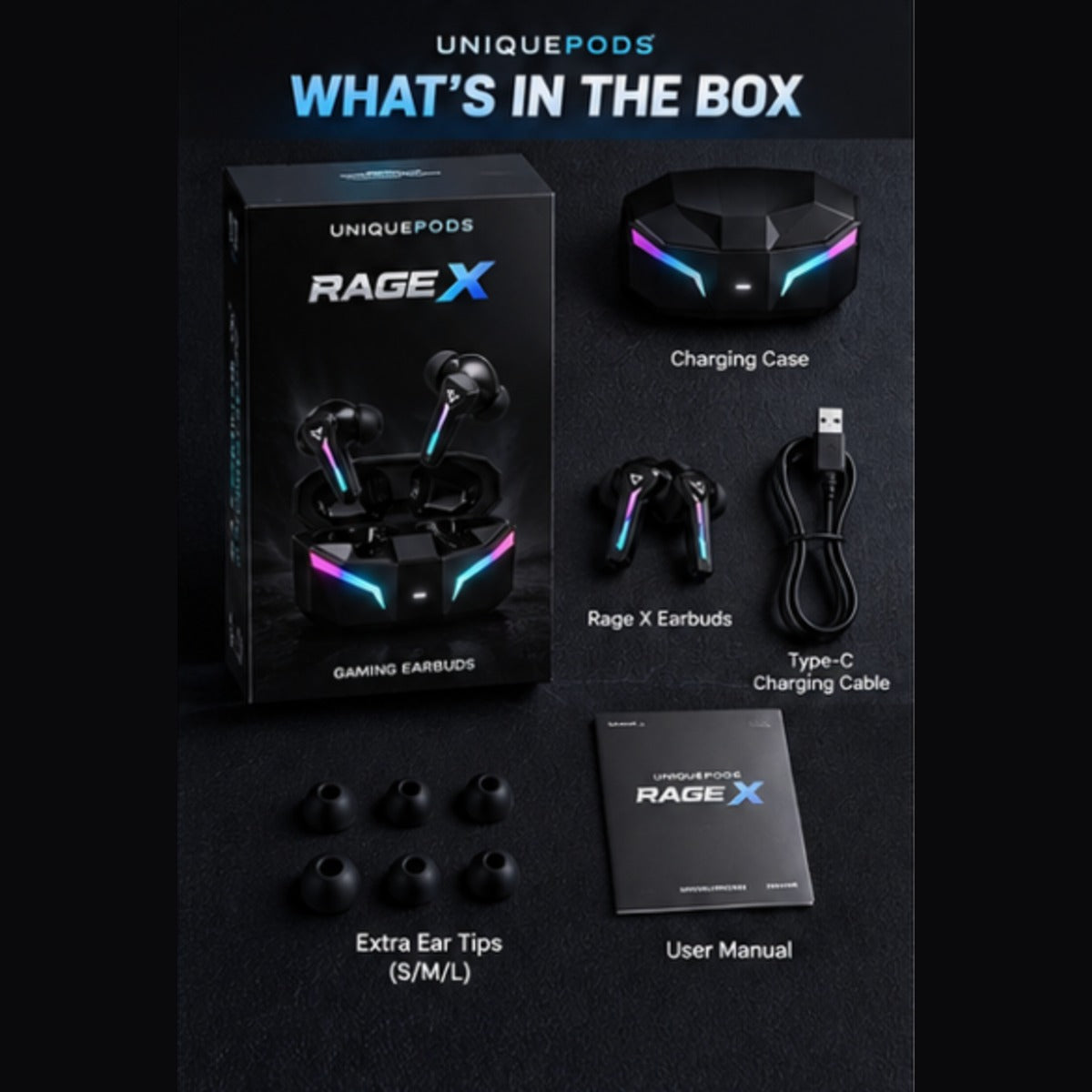 What's in the box – Rage X